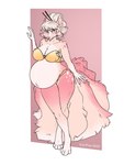 Rating: s
ID: 5549979
Date: 2025-05-05 02:09:31 -0400
Status: active
Score: 34
2025 3:4 absurd_res accessory anthro belly big_belly breasts canid canine chest_tuft claws cleavage clothed clothing cream_hair crossed_legs female flower fox fox_spirit fur generation_1_pokemon glistening glistening_belly hair hair_accessory hair_bun hair_sticks hand_on_tail hi_res inner_ear_fluff karipup leaning_on_wall looking_at_viewer mammal markings multi_tail navel ninetales nintendo outie_navel pink_body pink_fur pink_nose plant pokemon pokemon_(species) pregnant pregnant_anthro pregnant_female sasha_valiski solo spots spotted_markings standing swimwear tail teal_eyes thick_thighs tuft two-piece_swimsuit post #5549979