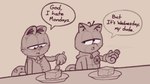 Rating: s
ID: 5571640
Date: 2025-05-14 12:50:40 -0400
Status: active
Score: 11
anthro buttons_(milachu92) clothing dialogue domestic_cat drugs duo felid feline felis food garfield_(series) hi_res hoodie lasagna male mammal marijuana milachu92 pasta suit topwear post #5571640