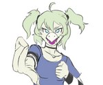 Rating: s
ID: 4540256
Date: 2024-01-16 21:01:14 -0500
Status: active
Score: 10
5_fingers anthro blue_eyes cavemanon_studios choker clothed clothing cowlick cynthia_(snoot_game) dinosaur english_text female fingers front_facing green_body green_hair green_scales hair i_alone_am_the_honored_one jewelry looking_at_viewer monochrome necklace open_mouth ornithischian pigtails prehistoric_species prometheuzone reaching_towards_viewer reptile scales scalie shirt short_hair simple_background snoot_game solo stegosaurian stegosaurus text thyreophoran tongue topwear young post #4540256