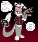 Rating: s
ID: 2643668
Date: 2021-03-07 14:29:47 -0500
Status: active
Score: 7
2021 3_toes accessory anthro black_background black_clothing black_nose black_shirt black_topwear bottomless candy clothed clothing dessert dialogue dipstick_ears ear_markings english_text featureless_crotch feet floppy_ears food fur furgonomics goldyura gradient_background grey_body grey_fur hair hi_res jewelry looking_at_viewer male multicolored_ears open_mouth pink_hair red_background red_eyes ring shirt simple_background solo sorbitolan speech_bubble standing tail tail_accessory tail_jewelry tail_ring text toes topwear ultilix white_body white_fur white_inner_ear post #2643668