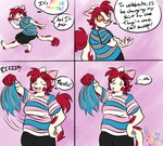 Rating: s
ID: 3372441
Date: 2022-06-04 13:24:30 -0400
Status: active
Score: 31
anthro clothing comic domestic_cat english_text felid feline felis female fur hi_res lazy_ruby lgbt_pride lgbt_pride_month mammal multicolored_clothing multicolored_shirt multicolored_t-shirt multicolored_text multicolored_topwear pattern_clothing pride_color_clothing pride_color_shirt pride_color_t-shirt pride_color_text pride_color_topwear pride_colors rainbow_pride_colors roger_mello_(dynamitegrizzly) ruby_mello_(dynamitegrizzly) shirt six-stripe_rainbow_pride_colors solo striped_clothing stripes t-shirt text topwear torn_clothing trans_(lore) trans_woman_(lore) transgender_pride_colors turkish_van white_body white_fur post #3372441