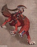 Rating: s
ID: 5575125
Date: 2025-05-15 20:31:54 -0400
Status: active
Score: 13
4:5 anthro armor asian_clothing breastplate canid canine canis capcom claws clothing east_asian_clothing fanged_wyvern fangs female feral fur gauntlets genderfluid_pride_colors gloves greaves gynomorph_(lore) hair half_mask handwear highlights_(coloring) japanese_clothing lgbt_pride lizardbeth longsword mammal menpo monster_hunter muscular muscular_feral nekros_(character) nonbinary_(lore) obi odogaron ponytail pride_colors riding_on_back saddle scutes tail teeth wolf post #5575125