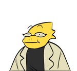 Rating: s
ID: 2905919
Date: 2021-08-31 21:22:23 -0400
Status: active
Score: 19
alphys anthro black_clothing black_shirt black_topwear clothed clothing coat female front_view half-length_portrait lab_coat lizard portrait reaction_image reptile scales scalie shirt simple_background solo topwear undertale undertale_(series) v001 yellow_body yellow_scales post #2905919