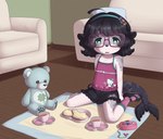 Rating: s
ID: 5496910
Date: 2025-04-11 12:33:10 -0400
Status: active
Score: 53
2024 accessory anthro armchair artist_name beverage black_hair black_tail bob_cut bottomwear bread camera camisole chair clothed clothed_anthro clothed_female clothing container countershade_fur countershading cup detailed_background digital_drawing_(artwork) digital_media_(artwork) eyewear female female_anthro floor food footwear full-length_portrait fur furniture glasses green_eyes hair headband heart_pupils hello_kitty_(series) hi_res living_room looking_at_viewer mammal marine open_mouth pinniped plate plushie portrait print_camisole sanrio seal shaded shoes signature sitting skirt socks sofa solo tail tea tea_cup tea_party teddy_bear text wariza white_body white_fur wood wood_floor young young_anthro young_female yumi-chan post #5496910