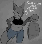 Rating: s
ID: 3056195
Date: 2021-12-03 19:19:56 -0500
Status: active
Score: 358
2021 anon anthro belly belly_rolls biped blep bra breasts canid canine cheek_pinch clothing curvy_figure digital_media_(artwork) duo eyes_closed female fox grey_background human low_detail_friend_(zzx) male mammal medium_breasts simple_background slightly_chubby slightly_chubby_anthro slightly_chubby_female sports_bra thick_thighs tongue tongue_out trisha_fox_(zzx) underwear voluptuous zzx post #3056195