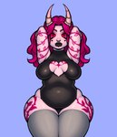 Rating: s
ID: 4904226
Date: 2024-07-07 20:35:31 -0400
Status: active
Score: 9
2024 2_horns arm_tattoo black_lips black_lipstick blush body_blush breast_blush breasts chest_tattoo cleavage_cutout clothing colored curtained_hair cutout demon demon_humanoid digital_media_(artwork) dreamscreep elbow_blush eyebrows eyeshadow facial_piercing female forehead_blush glistening glistening_clothing glistening_lips hair heart_eyes heart_pupils heart_symbol hi_res horn horn_blush horn_jewelry horned_humanoid humanoid jewelry labret_piercing latex latex_clothing leg_tattoo legwear leotard lip_piercing lips lipstick makeup nose_piercing nose_ring not_furry nova_(luminarynova) piercing pink_body pink_hair pink_skin procreate_(artwork) raised_arms ring_piercing septum_piercing septum_ring shaded simple_background sitting slightly_chubby slightly_chubby_female solo tattoo thick_thighs thigh_highs vertical_labret_piercing wavy_hair wide_hipped_female wide_hips post #4904226