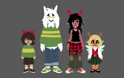 Rating: s
ID: 5669363
Date: 2025-06-26 16:51:31 -0400
Status: pending
Score: 23
accessory age_difference aged_down ambiguous_gender anthro antlers asriel_dreemurr belt black_clothing black_hair black_shirt black_topwear blonde_hair bottomwear bovid brown_body brown_fur buckteeth caprine clothed clothed_anthro clothed_female clothed_human clothing dark_hair deer deltarune denim denim_bottomwear denim_clothing dess_holiday dress ear_piercing eyewear feathered_wings feathers female flannel footwear freckled_face freckles fully_clothed fully_clothed_anthro fully_clothed_female fully_clothed_human fur glasses goat green_clothing green_footwear green_sweater green_topwear grey_background group hair hair_over_eyes headband headgear horn human jeans kris_(deltarune) long_hair male mammal mouth_closed new_world_deer noelle_holiday pants pattern_clothing piercing red_clothing red_footwear red_nose reindeer shirt shoes short_hair shorts simple_background smile sneakers standing striped_clothing stripes sweater teeth tomboy topwear torn_bottomwear torn_clothing torn_jeans torn_pants undertale undertale_(series) vaporeight white_body white_fur wings wristband young young_ambiguous young_anthro young_female young_human post #5669363