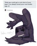 Rating: s
ID: 4019654
Date: 2023-04-28 10:45:10 -0400
Status: active
Score: 66
chest_stand claws enderman endy english_text eyes_closed feet flexible foot_focus foot_on_head grey_body humanoid legs_behind_head legs_up lilaira male microsoft minecraft mojang naked_yoga not_furry nude requesting scales scorpion_(position) simple_background smile soles solo spread_toes square_(anatomy) text toe_claws toes tumblr_ask xbox_game_studios yoga post #4019654