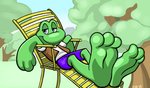 Rating: s
ID: 2372443
Date: 2020-08-16 08:54:38 -0400
Status: active
Score: 27
2018 3_fingers 3_toes amphibian anthro barefoot blue_eyes bottomwear chair cheesybear clothed clothing feet fingers foot_focus frog frogger frogger_(character) furniture grass green_body green_feet green_fingers green_hands green_nose green_skin green_toes half-closed_eyes looking_at_viewer male narrowed_eyes outside plant relaxing shirt shorts signature sitting sky smile soles solo toes topwear tree vest post #2372443