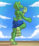 Rating: s
ID: 4103223
Date: 2023-06-10 20:16:49 -0400
Status: active
Score: 16
3_toes 5_fingers absurd_res anthro barefoot beach biped clothed clothing countershade_feet countershading feet fingers green_body green_scales hi_res hindpaw ket_ralus_(character) looking_at_another looking_back male open_mouth partially_clothed paws plantigrade red_eyes rodricoro scales seaside smile soles solo swimming_trunks swimwear tail toes tortavi post #4103223