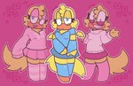 Rating: s
ID: 5538559
Date: 2025-04-29 21:39:55 -0400
Status: active
Score: 6
2024 4_fingers absurd_res adolescent anthro arm_warmers armwear avian beak biped bird birdie_(artist) blue_bottomwear blue_clothing blue_eyes blue_shirt blue_skirt blue_t-shirt blue_topwear bodily_fluids bottomwear breasts cheek_tuft clothed clothing constricted_pupils digital_drawing_(artwork) digital_media_(artwork) eyelashes eyeshadow facial_tuft fangs feathered_wings feathers feet female fingers flat_colors floating_wings frown grin head_tuft hi_res leg_warmers legwear looking_at_viewer makeup multiple_poses narrowed_eyes neck_tuft open_mouth orange_beak orange_feet parakeet parrot pink_background pink_bottomwear pink_clothing pink_eyeshadow pink_skirt pink_sweater pink_topwear polly_(birdie) pose pupils rose-ringed_parakeet shirt signature simple_background skirt small_pupils smile solo stockings sweat sweatdrop sweater t-shirt tail teeth topwear true_parrot tuft unusual_anatomy unusual_wings white_clothing white_sweater white_topwear wings yellow_body yellow_feathers young post #5538559