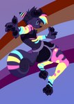 Rating: s
ID: 2800532
Date: 2021-06-24 21:16:22 -0400
Status: active
Score: 27
absurd_res action_pose ambiguous_gender anthro biped bottomwear claws clothed clothing crop_top digital_media_(artwork) dolphin_shorts fur furgonomic_bottomwear furgonomics glowing hair hi_res horn lesbian_pride_colors lgbt_pride mammal orange_lesbian_pride_colors pansexual_pride_colors pawpads paws pose pride_color_background pride_color_body pride_color_highlights pride_colors shirt shorts simple_background solo tail tail_button_bottoms tail_clothing takiminada topwear post #2800532