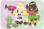 Rating: s
ID: 2196715
Date: 2020-03-29 19:37:32 -0400
Status: active
Score: 15
2018 animal_crossing animal_humanoid blue_eyes blush brown_body brown_fur canid canine canis cephalopod cephalopod_humanoid clothing domestic_dog fur group hat headgear headwear hellox2 humanoid inkling isabelle_(animal_crossing) mammal marine marine_humanoid mollusk mollusk_humanoid nintendo one_eye_closed raccoon_dog shirt splatoon splattershot splattershot_jr. tanuki tom_nook_(animal_crossing) topwear weapon wink post #2196715