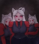 Rating: s
ID: 4891732
Date: 2024-07-02 02:20:48 -0400
Status: active
Score: 11
2024 animal_humanoid breasts canid canid_humanoid canine canine_humanoid cerberus_(helltaker) clothed clothing crossed_arms demon digital_media_(artwork) eyebrows eyelashes female group hair helltaker hi_res human humanoid looking_at_viewer mammal mammal_humanoid mrsaitheon open_mouth pink_eyes pupils red_eyes simple_background standing tongue tongue_out trio white_hair white_sclera post #4891732