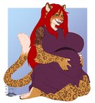 Rating: s
ID: 2274138
Date: 2020-05-28 21:35:30 -0400
Status: active
Score: 41
anthro belly big_belly big_breasts blush breasts clothed clothing felid female green_eyes hair hi_res hyucaze kneeling leopard long_hair mahiri mammal pantherine pregnant pregnant_anthro pregnant_female red_hair solo tail post #2274138