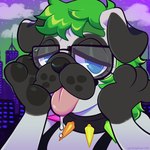 Rating: s
ID: 5593595
Date: 2025-05-23 19:40:14 -0400
Status: active
Score: 2
1:1 2022 4_fingers anthro artist_name black_body black_clothing black_collar black_eyewear black_fur black_glasses black_nose black_topwear blue_eyes bodily_fluids bones_(mell0wmarr0w) building bust_portrait canid canine canis chotpot city city_background clothed clothed_female clothing collar colored dated digital_drawing_(artwork) digital_media_(artwork) domestic_dog eyebrows eyelashes eyewear female female_anthro fingers floppy_ears fur glasses green_eyebrows green_hair hair half-closed_eyes icon light lighting long_hair looking_at_viewer mammal molosser multicolored_body multicolored_fur narrowed_eyes night no_pupils outside pink_tongue portrait pose pug purple_sky saliva saliva_on_tongue shaded sky skyscraper small_molosser solo spiked_collar spikes star starry_sky text tongue tongue_out topwear toy_dog two_tone_body two_tone_fur whisker_spots white_body white_fur post #5593595