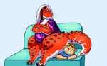 Rating: s
ID: 4158397
Date: 2023-07-08 16:52:46 -0400
Status: active
Score: 8
2017 anthro bottomless bottomless_anthro bottomless_female breasts claws cleavage clenched_teeth clothed clothing crossed_arms dinosaur duo eye_contact fangs female fur furniture hair herpestid hi_res looking_at_another magellan_(thetunnahaddict) male mammal meerkat mining_helmet on_sofa overweight overweight_anthro overweight_female prehistoric_species reptile scales scalie shenzel shirt sitting sitting_on_another sitting_on_sofa slightly_chubby slightly_chubby_anthro slightly_chubby_female sofa teeth theropod thick_thighs toe_claws topwear trinity_(shenzel) tyrannosaurid tyrannosauroid tyrannosaurus tyrannosaurus_rex wide_eyed wide_hips worried post #4158397