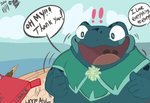 Rating: s
ID: 2482289
Date: 2020-11-10 10:37:14 -0500
Status: active
Score: 49
2020 amphibian anthro atul_(spiritfarer) clothed clothing dialogue english_text frog green_body green_skin hi_res leegrapefruit male outside partially_clothed pockey pocky_and_pretz_day sea solo speech_bubble spiritfarer text thunder_lotus_games water post #2482289
