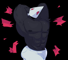Rating: s
ID: 4917624
Date: 2024-07-13 21:51:19 -0400
Status: active
Score: 34
abs anthro armpit_hair avian bird black_body black_feathers body_hair bottomwear clothing darkner deltarune feathers flexing flexing_muscles hi_res male mask muscular muscular_anthro muscular_male nipples open_mouth pants pecs pose pubes skomnk solo swatchling torn_clothing undertale_(series) white_bottomwear white_clothing white_pants post #4917624