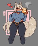 Rating: s
ID: 5551807
Date: 2025-05-05 22:18:54 -0400
Status: active
Score: 17
2023 absurd_res animal_humanoid belt belt_buckle big_breasts blue_clothing blue_sweater blue_topwear blue_turtleneck bottomwear breasts buckle canid canid_humanoid canine canine_humanoid cleavage_cutout clothed clothed_female clothed_humanoid clothing container cup cutout denim denim_bottomwear denim_clothing derpyfox_36 digital_drawing_(artwork) digital_media_(artwork) female female_humanoid fingers fox_humanoid front_view geometric_background grey_background heart_symbol hi_res hip_cutout holding_container holding_cup holding_mug holding_object humanoid inner_ear_fluff jeans keyhole_turtleneck mammal mammal_humanoid mouth_closed mug navel_outline orange_eyes pants portrait simple_background smile solo steam sweater tail tan_body tan_skin thick_thighs three-quarter_portrait topwear tuft turtleneck white_inner_ear_fluff yoko_(cat5enpai) post #5551807