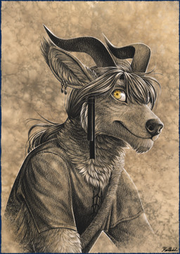 Rating: s
ID: 3755637
Date: 2022-12-17 07:41:03 -0500
Status: active
Score: 14
2022 abstract_background anthro brown_background clothed clothing conditional_dnp digital_media_(artwork) digital_painting_(artwork) ear_piercing eyelashes hair half-length_portrait hi_res horn legacy_(ratte) long_hair looking_at_viewer lowland_psycrhen male monochrome nassinia painting_(artwork) partially_colored piercing portrait psycrhen ratte sepia signature simple_background smile solo textured_background yellow_eyes post #3755637