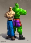 Rating: s
ID: 4422143
Date: 2023-11-18 13:36:36 -0500
Status: active
Score: 4
2006 belt boots bottomwear braford clothed clothing duo facial_hair footwear green_body green_skin human humanoid male mammal muscular muscular_male mustache not_furry orc pants shirtless shoes topless trassk tusks vein veiny_muscles post #4422143