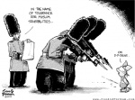 Rating: s
ID: 157301
Date: 2011-08-15 06:50:02 -0400
Status: active
Score: 12
2005 allen_forkum anthro blindfold clothing copyright_symbol dialogue disney domestic_pig english_text execution firing_squad greyscale group gun holding_gun holding_object holding_ranged_weapon holding_weapon human humor john_cox male mammal military monochrome piglet political_cartoon politics ranged_weapon rifle satire scroll soldier suid suine sus_(pig) symbol text uniform url warrior weapon winnie_the_pooh_(franchise) post #157301