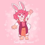 Rating: s
ID: 5663370
Date: 2025-06-23 20:19:14 -0400
Status: pending
Score: 1
1:1 2024 3_toes 4_fingers accessory anthro barefoot beads blush bottomwear buckteeth cheek_tuft clothed clothed_anthro clothed_female clothing coat digital_drawing_(artwork) digital_media_(artwork) english_description english_text eyebrows eyelashes eyes_closed facial_markings facial_tuft fan_character feet female female_anthro fingers flat_colors floral_background full-length_portrait fully_clothed fully_clothed_anthro fully_clothed_female fur gaypastabake gesture hair hair_accessory hair_beads head_markings hi_res lagomorph long_ears mammal mario_plus_rabbids_sparks_of_hope markings medium_hair multicolored_hair noseless open_mouth open_smile orange_bottomwear orange_clothing orange_hair orange_pants pants pink_background pink_clothing pink_eyebrows pink_eyelids pink_hair pink_inner_ear pink_markings pink_mouth pink_shirt pink_t-shirt pink_topwear popsicle_(gaypastabake) portrait rabbid raving_rabbids rayman_(series) red_clothing red_coat red_topwear scut_tail shirt short_tail simple_background smile solo t-shirt tail tan_body tan_fur teeth text toes topwear tuft two_tone_hair ubisoft waving waving_at_viewer white_body white_fur white_tail post #5663370