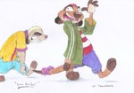 Rating: s
ID: 5548448
Date: 2025-05-04 12:41:22 -0400
Status: active
Score: 1
:d accessory angry anthro big_mouth_(anatomy) blue_bottomwear blue_clothing blue_jeans blue_pants bottomwear cartoon_network clenched_teeth clothed clothing cosplay crossdressing crossover crossover_cosplay denim denim_bottomwear denim_clothing derp_eyes disney duo ed_edd_n_eddy eyelashes fan_character female fist furgonomics gesture goodbye herpestid hi_res humor jacket jeans limp_arms male mammal meerkat oversized_clothing pants pattern_clothing ribbons romantic romantic_couple silly_walk simple_background smile striped_clothing stripes tail tail_accessory tail_ribbon teeth the_lion_king timon timon-berkowitz toony toony_expression topwear traditional_media_(artwork) walking wallet_chain waving waving_at_viewer post #5548448