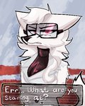 Rating: s
ID: 5642610
Date: 2025-06-14 19:41:32 -0400
Status: active
Score: 34
2024 4:5 anthro canid canine canis changed_(video_game) clothing coat crossgender dr._k_(changed) eyewear female fur goggles lab_coat latex latex_clothing low_res mammal mossky mtf_crossgender red_eyes solo topwear white_body white_fur wolf post #5642610