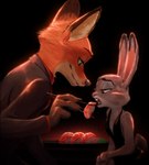 Rating: s
ID: 2750975
Date: 2021-05-22 20:30:41 -0400
Status: active
Score: 82
anthro black_clothing black_dress buckteeth canid canine chopsticks claws clothing dipstick_ears disney dress duo ear_markings european_rabbit feeding female food fox fur green_eyes holding_food holding_object judy_hopps lagomorph larger_male leporid male mammal meat multicolored_body multicolored_ears multicolored_fur nick_wilde open_mouth oryctolagus purple_eyes rabbit red_fox rubendevela scut_tail short_tail simple_background size_difference smaller_female suit sushi tail teeth text true_fox two_tone_body two_tone_fur zootopia post #2750975