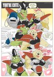 Rating: s
ID: 5343375
Date: 2025-01-31 20:20:36 -0500
Status: active
Score: 24
2025 3_panel_comic 5_fingers absurd_res action_pose angry anthro armor black_breastplate black_clothing black_helmet black_text black_underwear blueberry's_race canid canine canine_nose canis clothing crimenes digital_media_(artwork) dragon_ball dragon_ball_z duo english_text fan_character fangs fingers fur gloves green_body green_skin half-length_portrait hand_on_head handwear headgear heart_symbol helmet hi_res looking_at_another looking_at_viewer male mammal moka_(crimenes) motion_lines mouth_closed muscular muscular_anthro open_mouth pointing_weapon_at_viewer pointy_ears portrait pose shoulder_guards shoving simple_background snout spiked_armor spiked_helmet spikes talking_to_viewer tan_body tan_fur teeth text three-quarter_view title tongue tongue_out underwear wearing_armor wearing_helmet white_background white_clothing white_eyes white_gloves white_handwear white_text wolf post #5343375