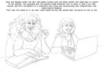 Rating: s
ID: 3359537
Date: 2022-05-28 21:38:09 -0400
Status: active
Score: 9
amanda_(tcitw) anthro arania armadillo_girdled_lizard book breasts claws clothed clothing comic computer duo electronics english_text felid female fur girdled_lizard herm_(lore) hoodie jack_(tcitw) laptop lion lizard male mammal mismatched_sexual_dimorphism monochrome pantherine reptile scalie shirt tank_top text the_cabin_in_the_woods_(arania) topwear whiskers post #3359537