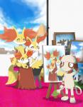 Rating: s
ID: 2075054
Date: 2019-12-05 02:28:22 -0500
Status: active
Score: 81
2014 3_fingers 3_toes ambiguous_gender anthro biped blue_sky blush braixen canid canine cloud day delphox digital_media_(artwork) evolutionary_family family_portrait feet felid female fennekin feral fingers fur generation_2_pokemon generation_4_pokemon generation_5_pokemon generation_6_pokemon group hi_res inner_ear_fluff inside lucario male mammal meowstic nintendo open_mouth orange_eyes paint painting pokemon pokemon_(species) purrloin quadruped sky smeargle smile standing toes tongue tongue_out tuft winick-lim post #2075054