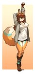 Rating: s
ID: 5365639
Date: 2025-02-11 04:21:57 -0500
Status: active
Score: 111
2025 4_toes 5_fingers absurd_res ahoge anthro arms_above_head bangs barefoot big_breasts biped black_bottomwear black_clothing black_nose black_shorts blue_eyes blue_markings blue_pupils border bottomwear breasts brown_body brown_ear_tips brown_eyebrows brown_fur brown_markings canid canine cleavage clothed clothed_anthro clothed_female clothing countershade_face countershade_fur countershade_legs countershade_neck countershade_torso countershading curvy_figure cute_fangs digital_media_(artwork) digitigrade dipstick_ears dipstick_tail ear_markings ear_piercing ear_ring eyebrows eyelashes fangs feet female female_anthro fingerless_(marking) fingers fox front_view full-length_portrait fully_clothed fully_clothed_anthro fully_clothed_female fur fur_markings gradient_background grey_clothing grey_jacket grey_topwear hair hand_above_head hi_res hotpants hourglass_figure humanoid_hands inner_ear_fluff iris jacket leg_markings long_hair long_tail mammal markings medium_breasts monotone_bottomwear monotone_clothing monotone_hair monotone_jacket monotone_shirt monotone_shorts monotone_topwear multicolored_body multicolored_ears multicolored_fur on_one_leg one_eye_closed one_fang open_clothing open_jacket open_mouth open_smile open_topwear orange_background orange_body orange_fur orange_tail outside_border pgm300 piercing pink_inner_ear portrait pupils raised_arms ring_piercing shirt shorts simple_background small_waist smile socks_(marking) solo standing stretching tail tail_markings teeth thick_thighs tight_clothing tight_shirt tight_topwear toes tongue topwear tuft white_body white_border white_clothing white_countershading white_fur white_inner_ear_fluff white_markings white_sclera white_shirt white_tail_tip white_topwear white_tuft wide_hipped_anthro wide_hipped_female wide_hips yellow_background post #5365639