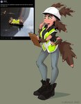 Rating: s
ID: 4237563
Date: 2023-08-16 22:43:14 -0400
Status: active
Score: 29
absurd_res animal_humanoid armor arthropod arthropod_humanoid artist_name big_shoes black_clothing black_footwear black_shoes blue_bottomwear blue_clothing blue_jeans blue_pants bottomwear breasts brown_body brown_fur caterpillar caterpillar_humanoid cel_shading clipboard clothed clothing denim denim_bottomwear denim_clothing digital_drawing_(artwork) digital_media_(artwork) english_text eyewear eyewear_on_head female footwear fully_clothed fur glasses glasses_on_head goggles green_background grey_clothing grey_shirt grey_t-shirt grey_topwear hand_on_hip hard_hat headgear helmet hi_res humanoid humanoidized insect insect_humanoid jeans kyu-bum_lee larva larva_humanoid multi_arm multi_limb pants pencil_(object) photo photo_reference photography_(artwork) reference_image saddleback_caterpillar safety_glasses safety_goggles safety_vest screencap shaded shirt shoes simple_background social_media solo t-shirt tail tan_body tan_skin text topwear tweet twitter vest website x_(social_media) post #4237563