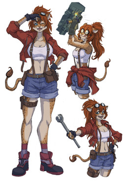 Rating: s
ID: 5763074
Date: 2025-08-07 16:42:14 -0400
Status: active
Score: 18
absurd_res anthro blue_eyes bottomwear brush_tail cheetah claws clothing drone_commander eyewear eyewear_on_head fangs felid feline female footwear fur goggles goggles_on_head hair hi_res hotpants jacket krita_(drone_commander) mammal markings murchie ponytail red_hair sekarri shirt shoes shorts solo spots spotted_body spotted_fur suspenders tank_top teeth tongue tongue_out tool_belt tools topwear welding welding_torch wrench post #5763074