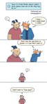 Rating: s
ID: 4849323
Date: 2024-06-13 02:39:23 -0400
Status: active
Score: 114
2024 2_horns absurd_res anthro biped blue_clothing blue_hoodie blue_topwear bottomwear bovid brown_body brown_fur caprine cliff_(doginacafe) clothing comic confusion curved_horn dialogue doginacafe duo eddie_(doginacafe) english_text eyewear fur glasses goat hi_res hoodie horn leaving male mammal nephew_(lore) pants q&a question red_clothing red_shirt red_topwear shirt speech_bubble standing text topwear uncle_(lore) uncle_and_nephew_(lore) yellow_body yellow_fur post #4849323