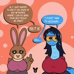 Rating: s
ID: 5547226
Date: 2025-05-03 21:43:15 -0400
Status: active
Score: 8
2025 4_fingers absurd_res anthro big_breasts biped black_eyes black_hair blue_body blue_speech_bubble bodily_fluids breasts brown_body brown_fur brown_speech_bubble chees_(luanctoons) clothed clothing dialogue duo ellipsis english_text exclamation_point eyebrows female fingers fur hair hi_res lagomorph leporid looking_at_viewer luanctoons mammal non-mammal_breasts open_mouth open_smile pupils rabbit reptile scalie shanon_(luanctoons) smile snake speech_bubble standing sweat sweatdrop tail talking_to_another talking_to_viewer text white_pupils white_text yellow_sclera post #5547226