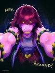 Rating: s
ID: 5640108
Date: 2025-06-13 18:08:56 -0400
Status: pending
Score: 7
absurd_res alytarch anthro breasts clothed clothing deltarune digital_drawing_(artwork) digital_media_(artwork) digital_painting_(artwork) english_text female first_person_view glowing glowing_eyes hair hi_res looking_at_viewer muscular painting_(artwork) purple_body reptile scalie signature simple_background smile solo susie_(deltarune) teeth text topwear undertale_(series) post #5640108