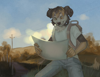 Rating: s
ID: 2761150
Date: 2021-05-29 18:41:21 -0400
Status: active
Score: 43
2019 absurd_res anthro backpack border_collie bottomwear canid canine canis clothing cloud collie day denim denim_bottomwear denim_clothing domestic_dog electrical_pole electrical_wire farmland field forest forest_background freykogan hato_the_collie herding_dog hi_res hiking jeans male mammal map nature nature_background ollie_(disambiguation) outside pants pastoral_dog plant reading_map sheepdog shirt sitting solo topwear tree post #2761150