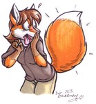 Rating: s
ID: 2447
Date: 2007-03-07 14:03:51 -0500
Status: active
Score: 36
2003 anthro breasts brown_hair canid canine clothed clothing dingbat female fluffy fluffy_tail fox fur hair low_res mammal orange_body orange_fur reaction_image shocked simple_background solo tail tongue tongue_out white_background post #2447