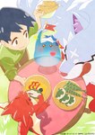 Rating: s
ID: 5551694
Date: 2025-05-05 20:51:20 -0400
Status: active
Score: 14
blue_body blue_fur bowl campfire_cooking_in_another_world_with_my_absurd_skill canid canine canis children's_day_(japan) clothed clothing container dora-chan dragon eating fel_(fenrir) food fur furniture goo_creature group heart_symbol hi_res human kashiwa_mochi ketchup male mammal membrane_(anatomy) membranous_wings mochi mukoda_tsuyoshi mythological_creature mythological_scalie mythology official_art origami papercraft plate red_body red_scales scales scalie sui_(slime) table tongue tongue_out white_body white_fur wings wolf post #5551694