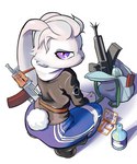 Rating: s
ID: 4535771
Date: 2024-01-14 18:55:42 -0500
Status: active
Score: 52
absurd_res adidas aks-74u angry anthro bandage bandaged_leg bandit_(s.t.a.l.k.e.r.) bottle clothing container crouching female gun hi_res jsc_kalashnikov_concern lagomorph leporid looking_at_viewer lynda_(noconcession) mammal medical medkit noconcession rabbit ranged_weapon s.t.a.l.k.e.r. saiga-12 simple_background solo stop_staring_at_me weapon white_background post #4535771