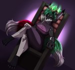 Rating: s
ID: 3362013
Date: 2022-05-30 01:40:32 -0400
Status: active
Score: 10
2_tails 4_toes 5_fingers absurd_res anthro black_body black_fur black_markings canid canine chair crossed_legs crown eyebrows fan_character feet female fingers floating_crown fox fur furniture futuristic_armor green_hair green_tail hair headgear hi_res humanoid inukuroo mammal markings multi_tail on_chair red_tail sitting sitting_on_chair sitting_on_throne solo tail throne toes vallakyer_glassbreaker white_markings post #3362013