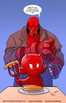 Rating: s
ID: 5221600
Date: 2024-12-03 20:00:52 -0500
Status: active
Score: 4
2015 4_fingers 5_fingers artist_name axelmedellin balding black_eyebrows black_facial_hair black_goatee black_hair blue_background brown_clothing brown_gloves brown_handwear brown_trenchcoat cambion closed_frown clothed clothed_humanoid clothed_male clothing coat colored cut_horn dark_horse_comics dated demon demon_humanoid dialogue digital_drawing_(artwork) digital_media_(artwork) duo english_description english_text eyebrows facial_hair fingerless_gloves fingers food frown furniture furrowed_brow gloves goatee hair handwear harvey_comics hellboy_(character) hellboy_(series) holding_food holding_object holding_pitchfork holding_tool horn hot_stuff_the_little_devil humanoid light lighting looking_at_another male male_humanoid maple_syrup mature_humanoid mature_male mouth_closed not_furry pancake pitchfork plate purple_horn red_body red_horn red_skin right_hand_of_doom shaded sideburns signature simple_background speech_bubble table text tools topwear trenchcoat url wood wood_furniture wood_table yellow_eyes young young_humanoid young_male post #5221600