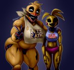 Rating: s
ID: 5596367
Date: 2025-05-25 00:00:03 -0400
Status: active
Score: 15
2025 absurd_res animatronic anthro avian bird chicken digital_media_(artwork) duo e4hargus feathers female five_nights_at_freddy's five_nights_at_freddy's_2 galliform gallus_(genus) hi_res looking_at_viewer machine musclegut muscular muscular_female phasianid robot scottgames toy_chica_(fnaf) wire withered_chica_(fnaf) yellow_body yellow_feathers post #5596367