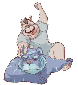 2009 4_toes 5_fingers anthro barefoot biped blue_eyebrows blue_eyes blue_fur blue_stripes bottomless brown_hair brown_nose canine claws clothed clothing digital_media_(artwork) dog duo eyebrows feline fur grey_clothing grey_shirt grey_topwear hair humanoid_hands lying male maltese_tiger mammal mohawk multicolored_fur muscular muscular_male nude on_front one_eye_closed open_mouth pink_tongue purple_eyes purple_fur shirt short_hair simple_background sleepytiger striped_fur stripes t-shirt tan_fur teeth thick_eyebrows tiger tired toe_claws toes tongue tongue_out two_tone_fur white_background white_claws
Rating: Safe
Score: 2
User: Cash_Banooca
Date: September 10, 2017 2009 4_toes 5_fingers anthro barefoot biped blue_eyebrows blue_eyes blue_fur blue_stripes bottomless brown_hair brown_nose canine claws clothed clothing digital_media_(artwork) dog duo eyebrows feline fur grey_clothing grey_shirt grey_topwear hair humanoid_hands lying male maltese_tiger mammal mohawk multicolored_fur muscular muscular_male nude on_front one_eye_closed open_mouth pink_tongue purple_eyes purple_fur shirt short_hair simple_background sleepytiger striped_fur stripes t-shirt tan_fur teeth thick_eyebrows tiger tired toe_claws toes tongue tongue_out two_tone_fur white_background white_claws
Rating: Safe
Score: 2
User: Cash_Banooca
Date: September 10, 2017