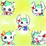 Rating: s
ID: 3086785
Date: 2021-12-23 14:36:00 -0500
Status: active
Score: 9
1:1 accessory ambiguous_gender beverage blue_eyes blue_sclera bow_ribbon eeveelution feral fluffy fur fur_markings generation_6_pokemon green_body green_fur group hair_accessory hair_bow hair_ribbon hi_res knife looking_at_viewer mammal markings nintendo nude open_mouth pokemon pokemon_(species) question_mark recolor_(disambiguation) ribbons simple_background smile snoiifoxxo spiral_eyes sylveon tongue tuft white_body white_fur post #3086785