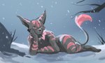 Rating: s
ID: 3939634
Date: 2023-03-19 04:49:29 -0400
Status: active
Score: 19
anthro black_body black_fur exotic_species fur hi_res looking_at_viewer male patreon_artist patreon_username red_stripes snow solo stampmats stripes tail text unusual_anatomy unusual_tail url yellow_eyes post #3939634